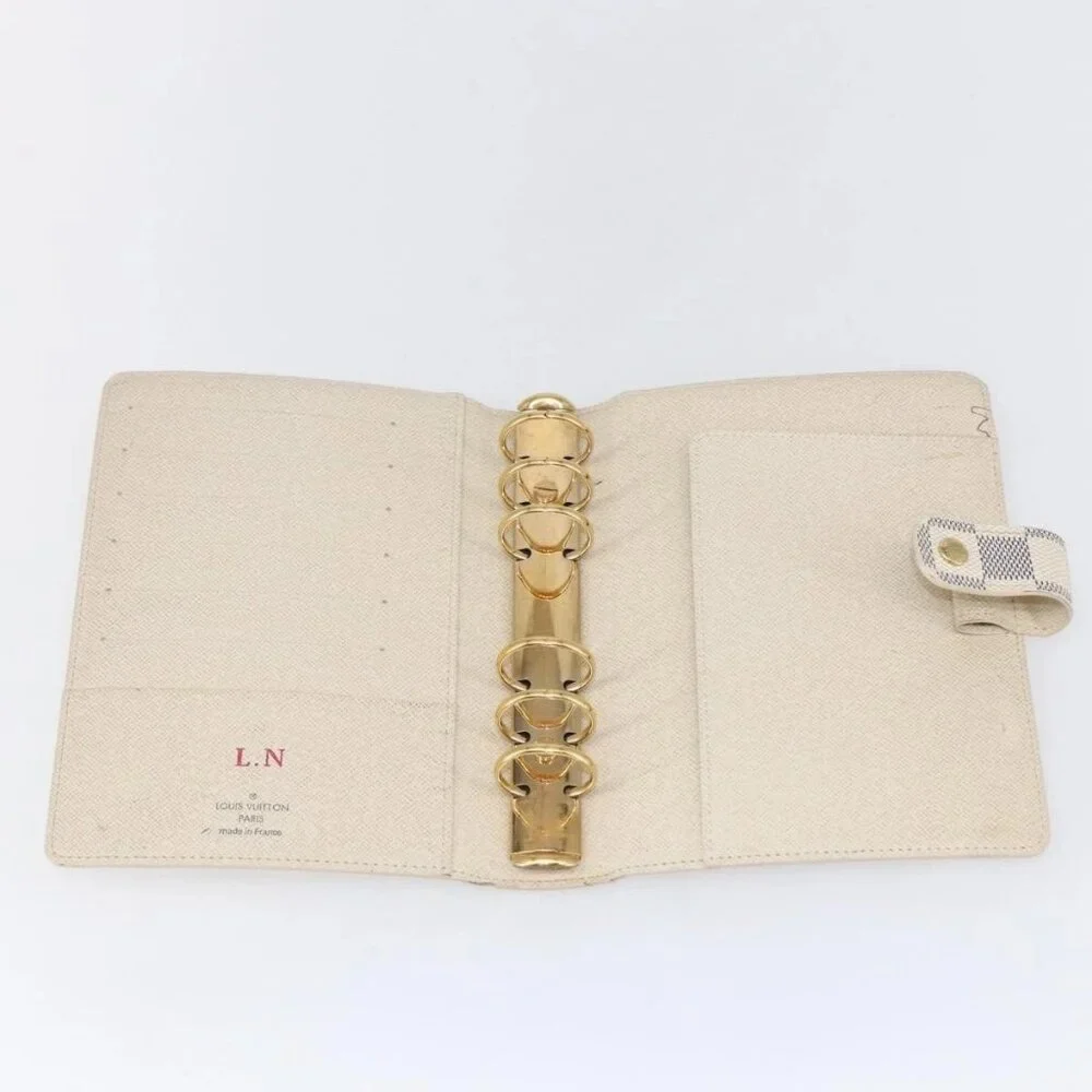LOUIS VUITTON Damier Azur Agenda MM Day Planner Cover